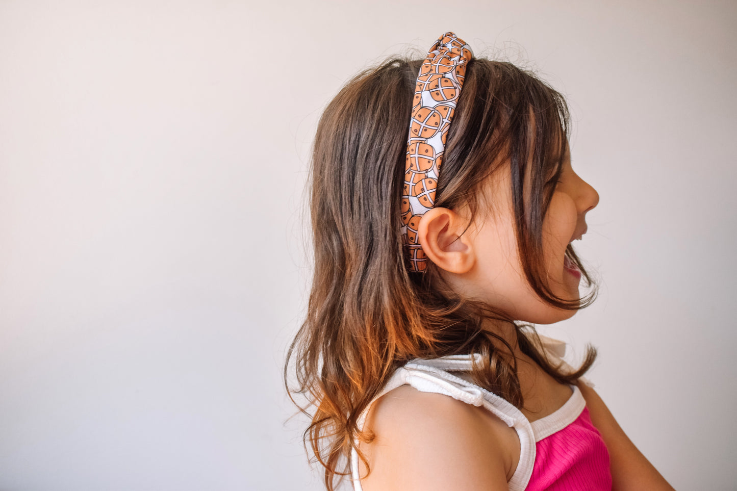 Hot cross bun Top Knot hard headband