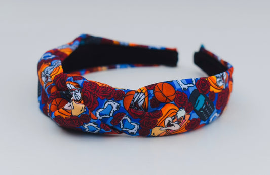 Basketball bunny Top Knot hard headband