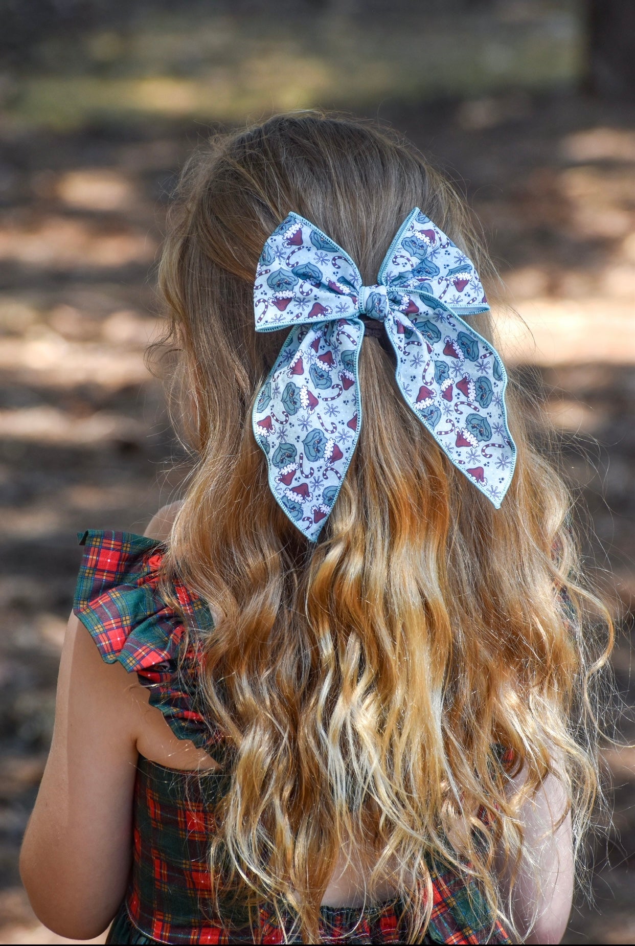 You’re a mean one 5 inch hand tied sailor bow