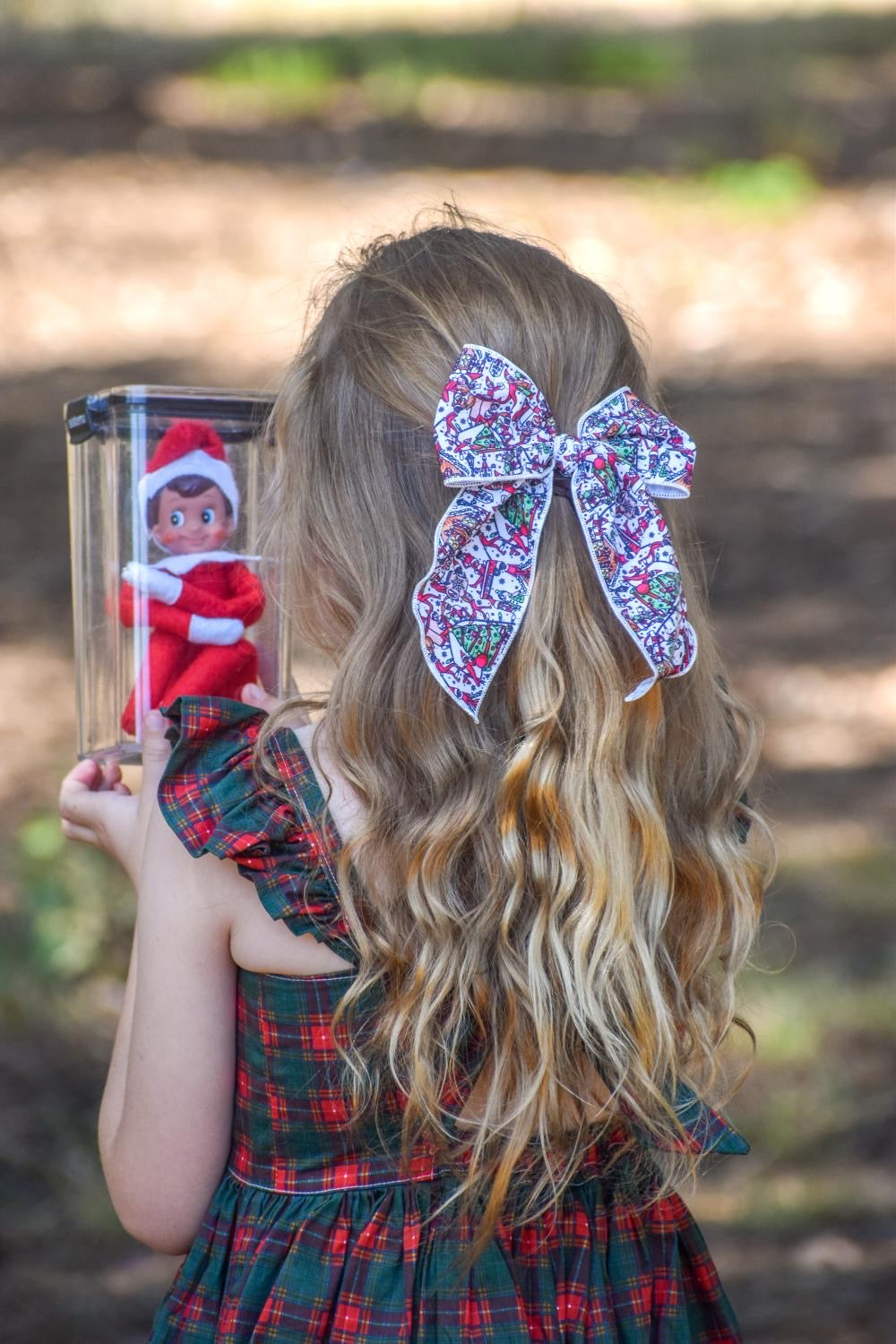 Cheeky elf 5 inch hand tied sailor bow