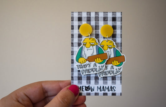 Paddlin dangle earrings