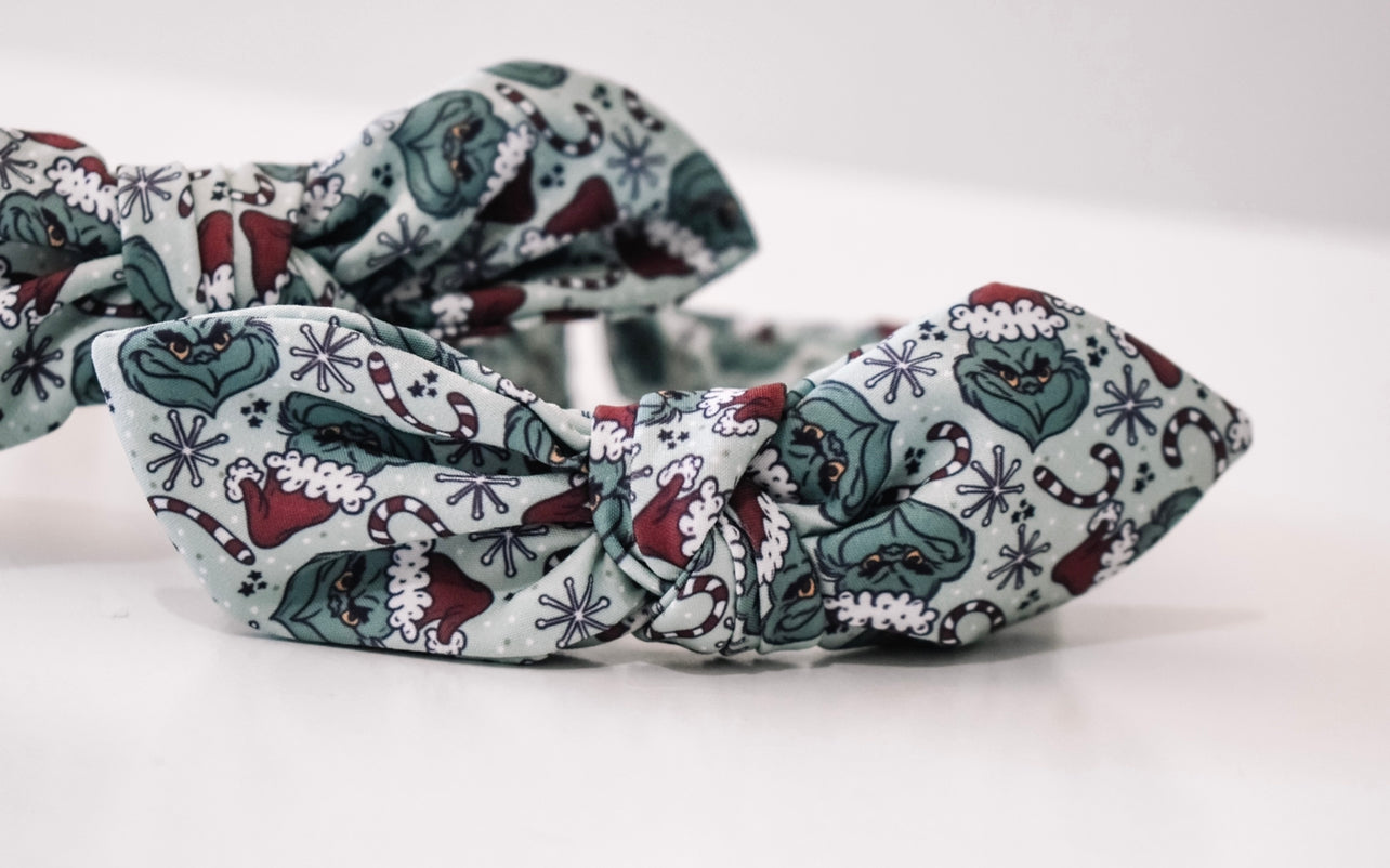 You’re a mean one Twist Knot hard headband