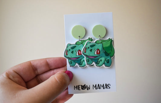 Bulbasaur dangle earrings