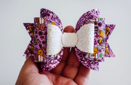 Oh bother Easter large singular bow