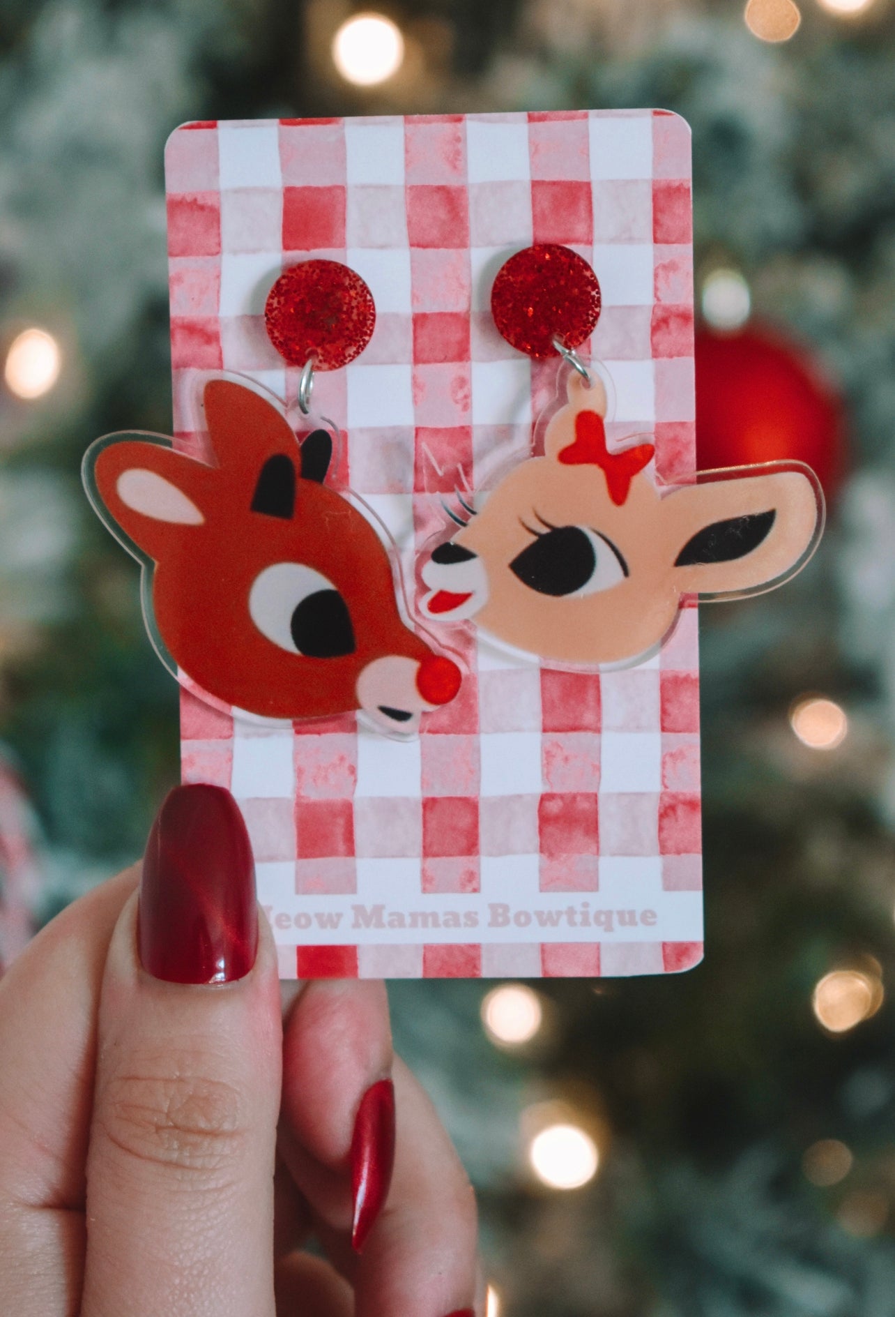Rudolph and Clarice dangles