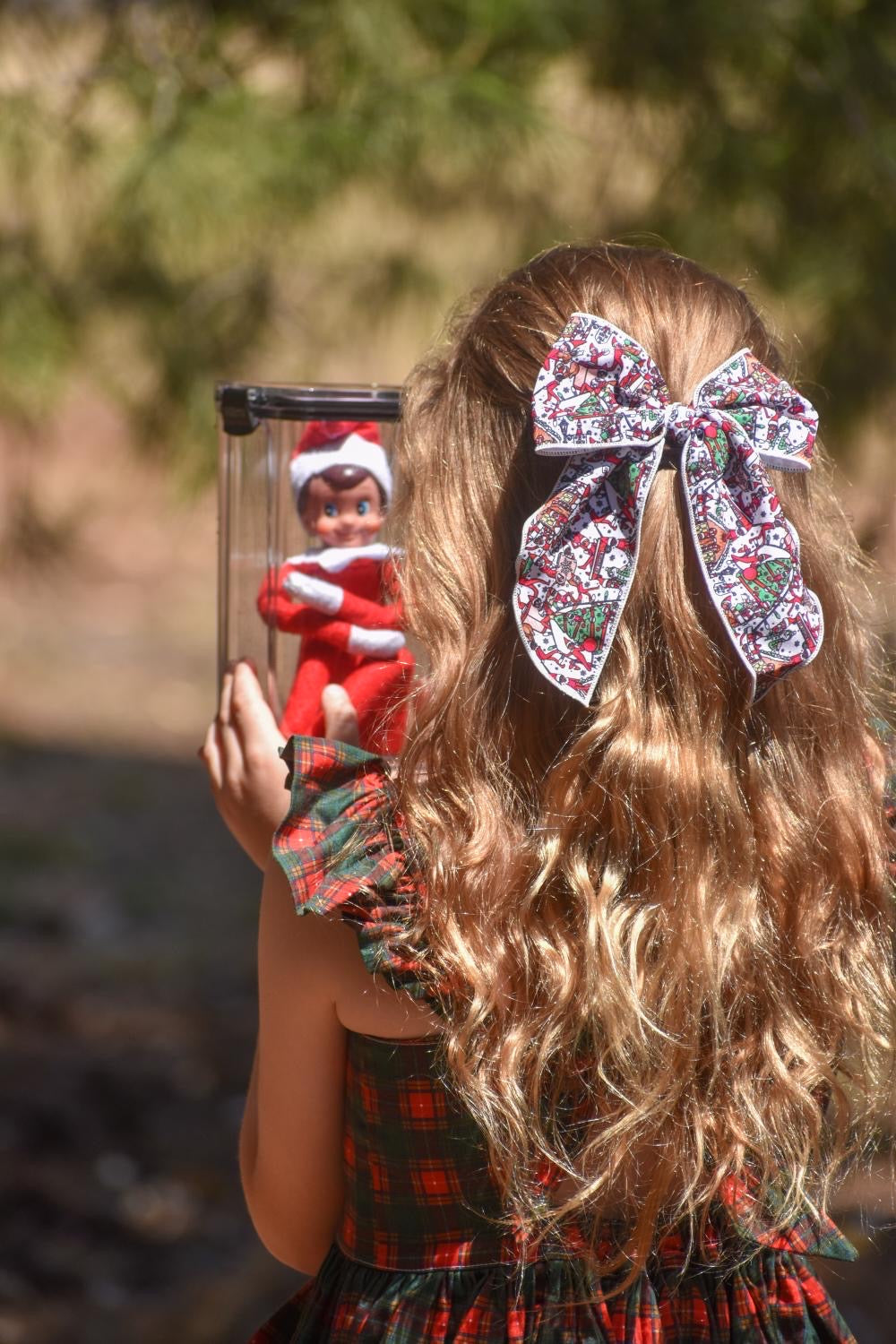 Cheeky elf 5 inch hand tied sailor bow