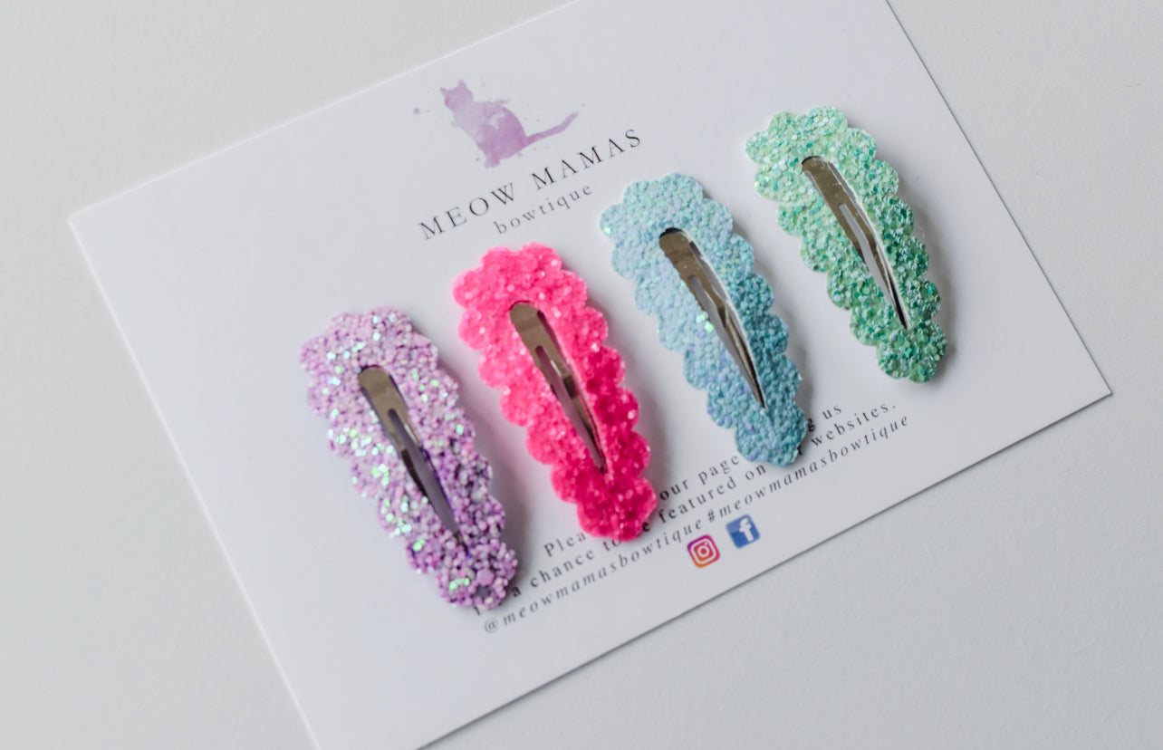 5cm brights snap clip set