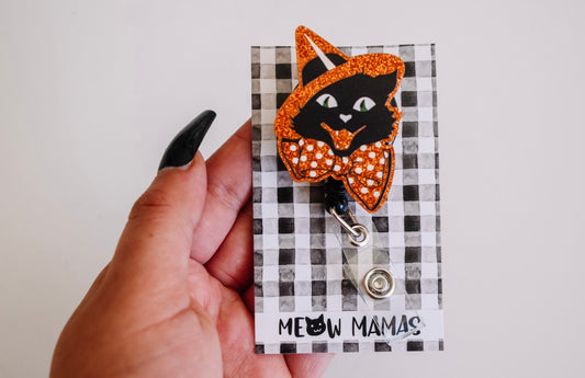 Shadow glitter acrylic Badge reel