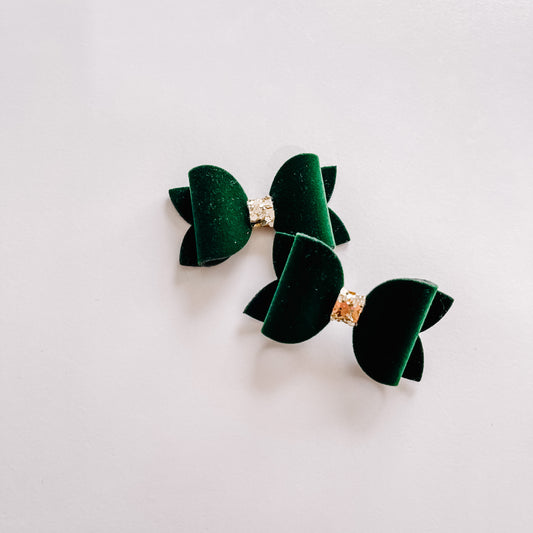 Emerald plush pigtails