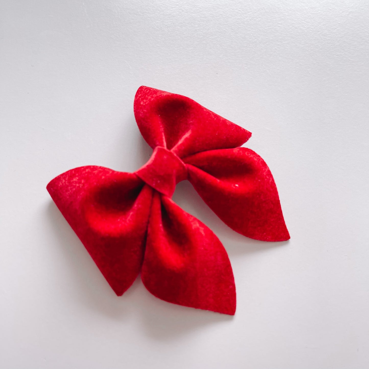 Large Red velvet sailor bow