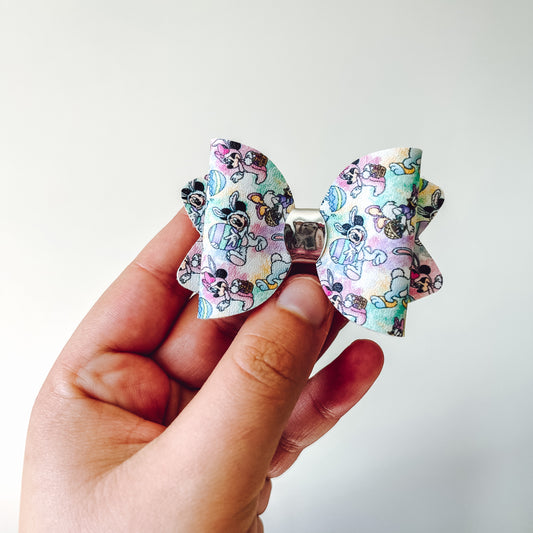 A mousey Easter petite sized bow