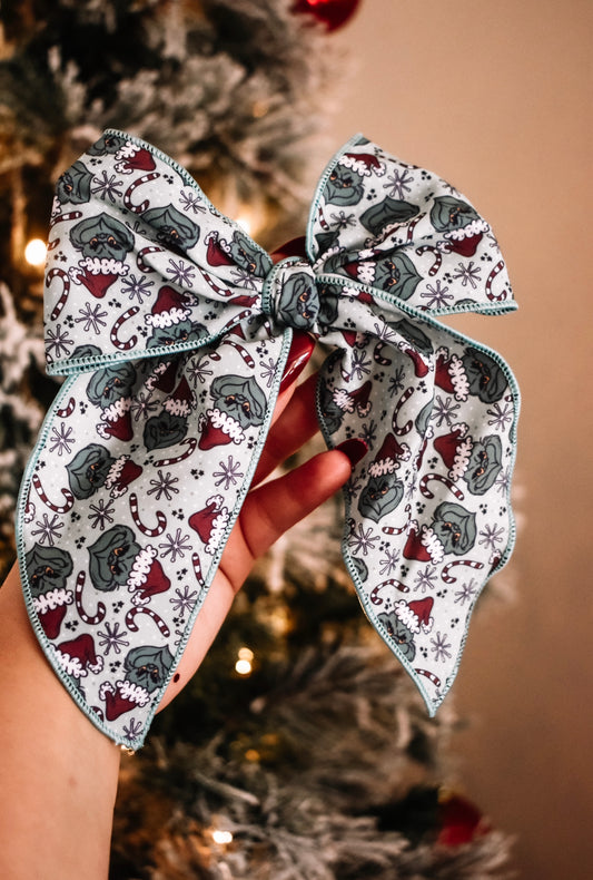 Youโre a mean one 5 inch hand tied sailor bow