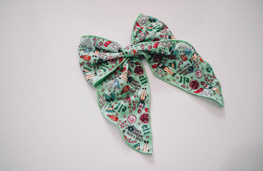 Buddy the elf 5 inch hand tied sailor bow