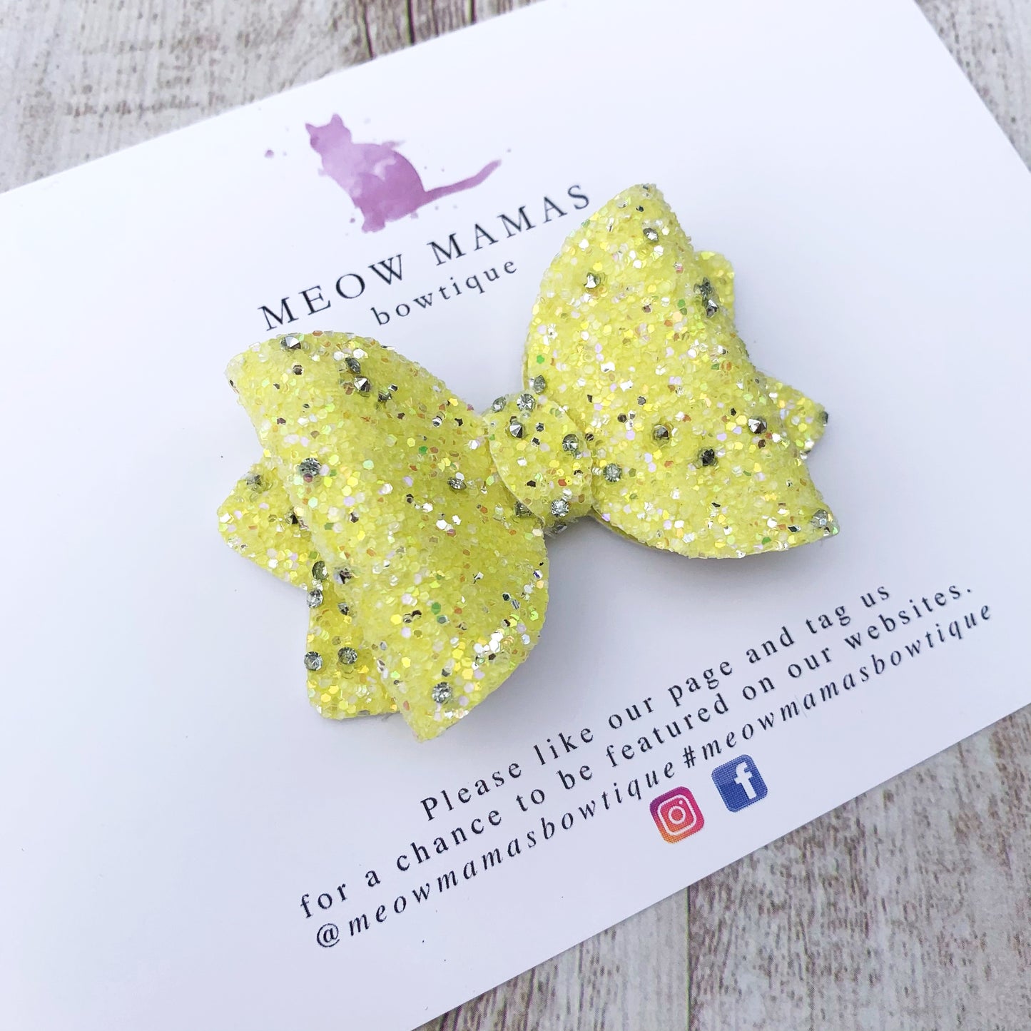 Diamond petite bow
