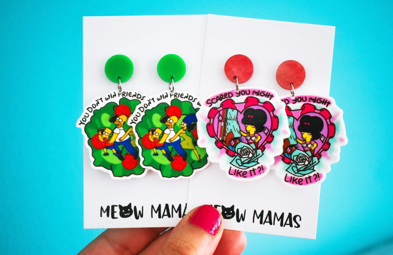 LGBT milhouse dangle earrings