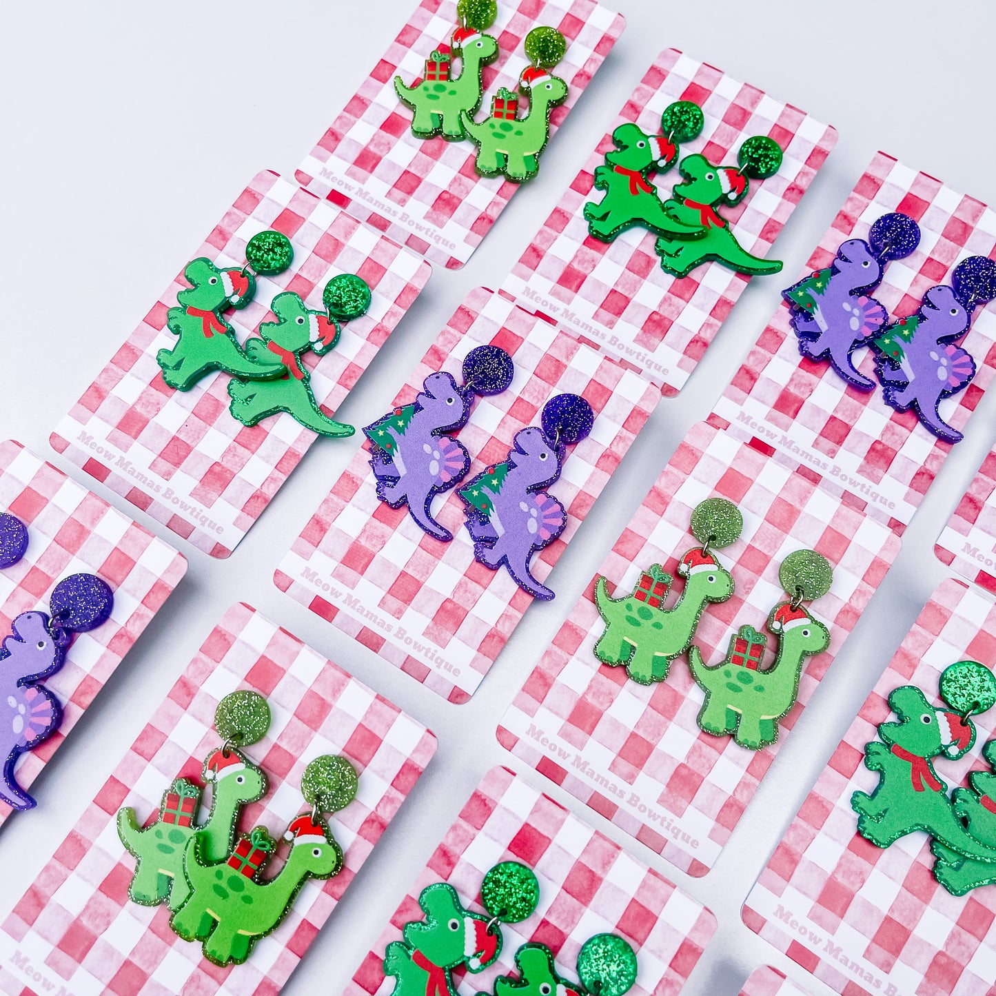 Christmas T-Rex Dinosaur dangles 🦖