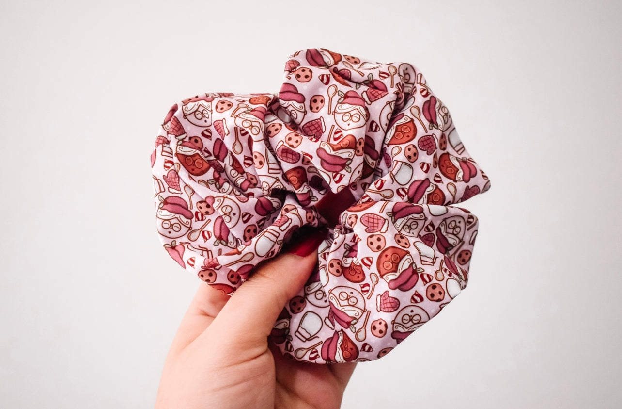 Mrs claus cookies scrunchie