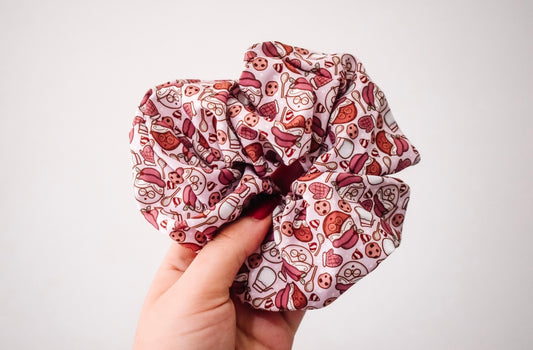 Mrs claus cookies scrunchie