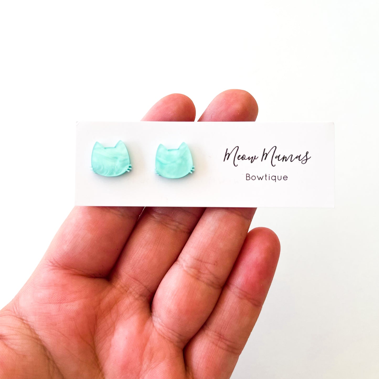 cat head studs AQUA