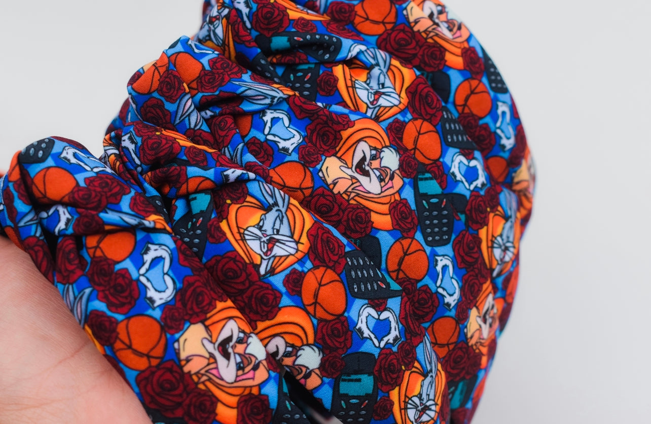 Basketball bunny Top Knot hard headband