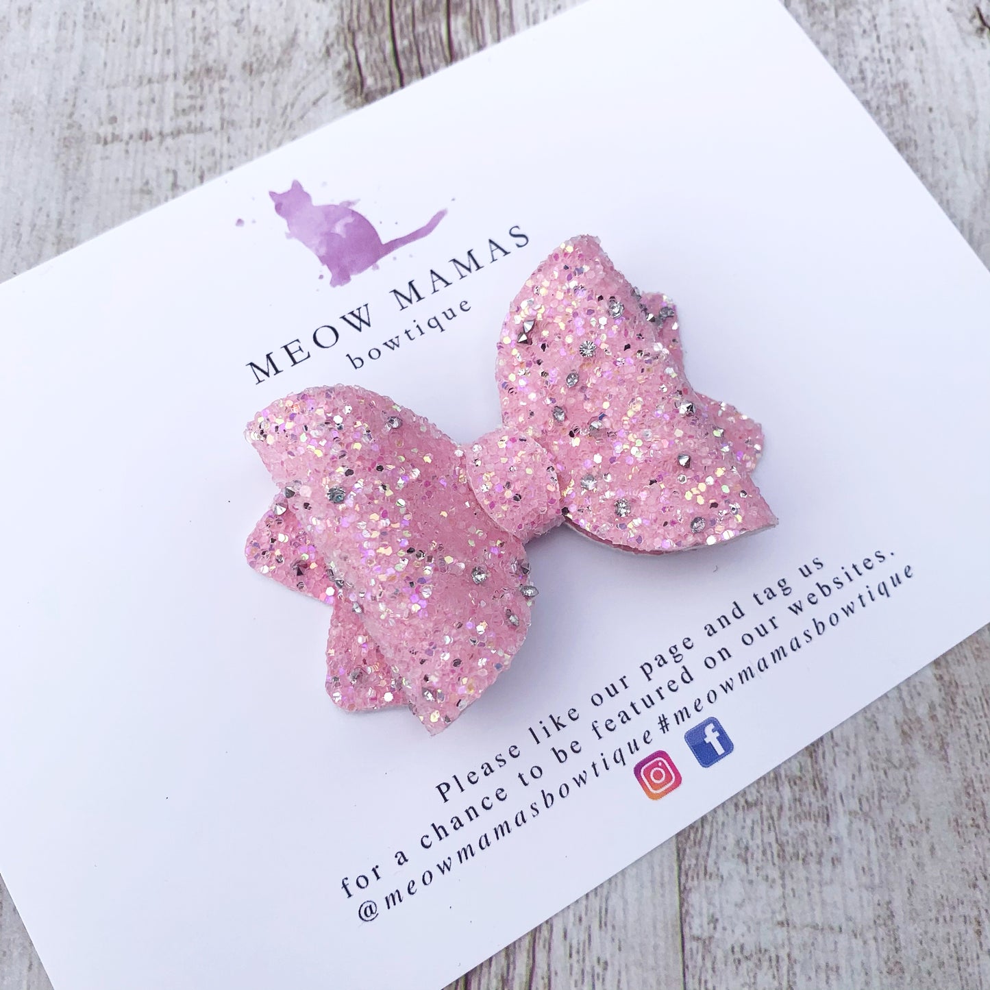 Diamond petite bow