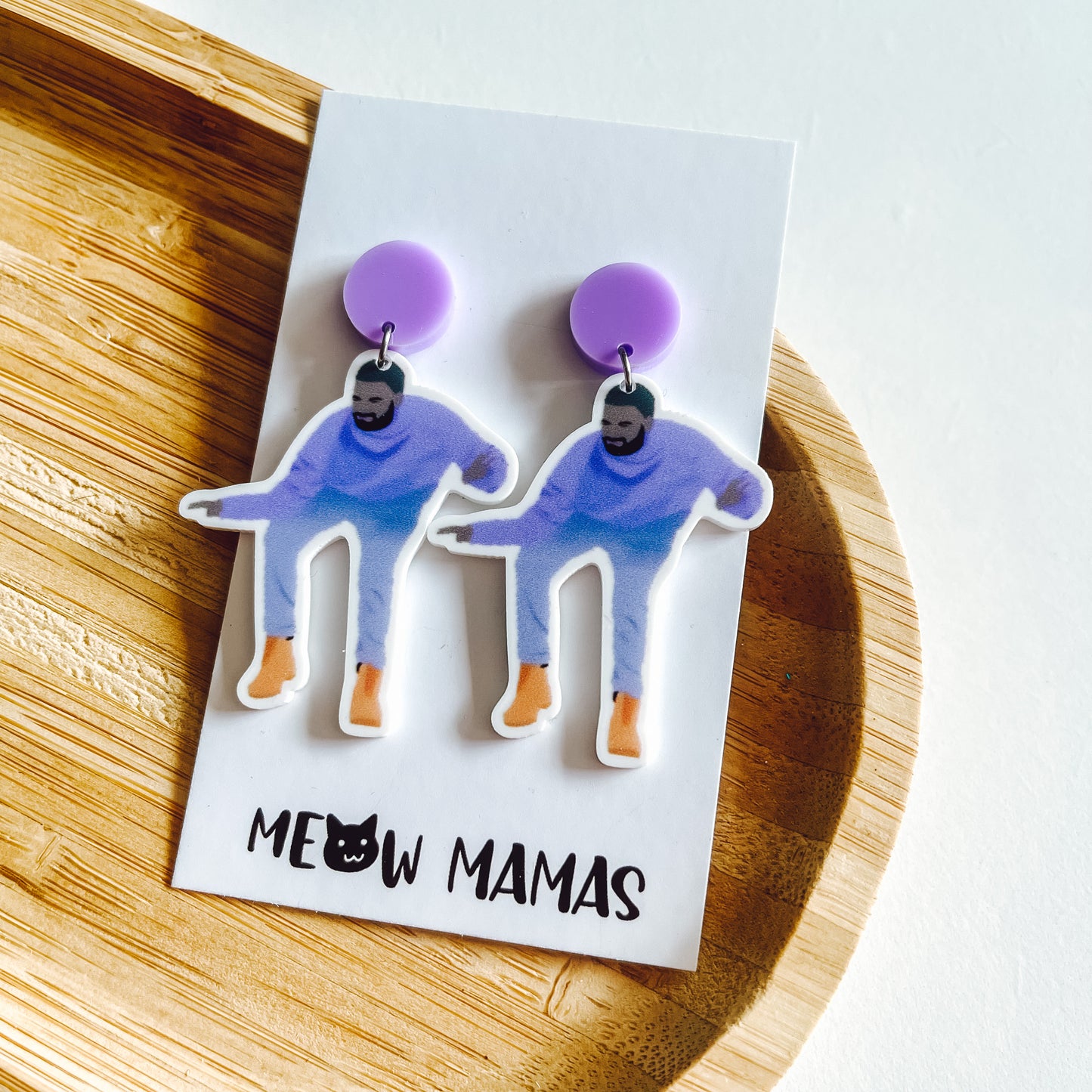 Hotline bling dangle earrings