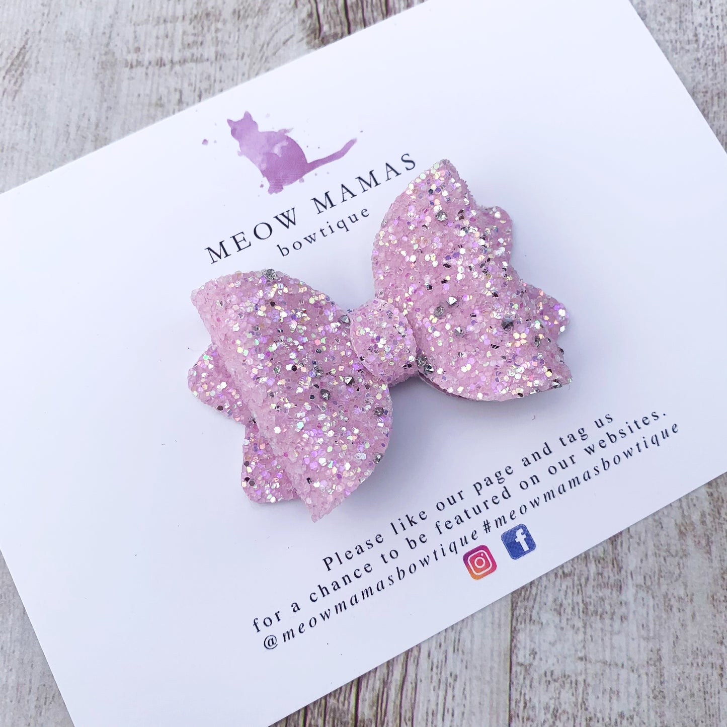 Diamond petite bow