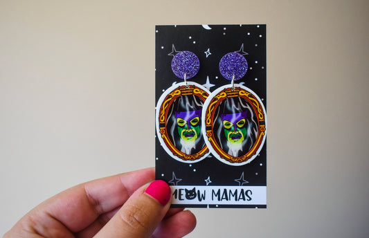 Mirror mirror dangle earrings