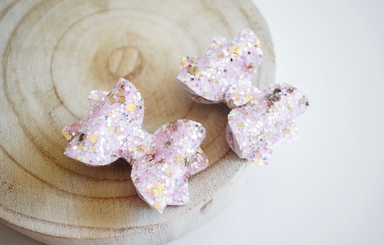 Fairy dust Teeny Tiny pigtail set PINK