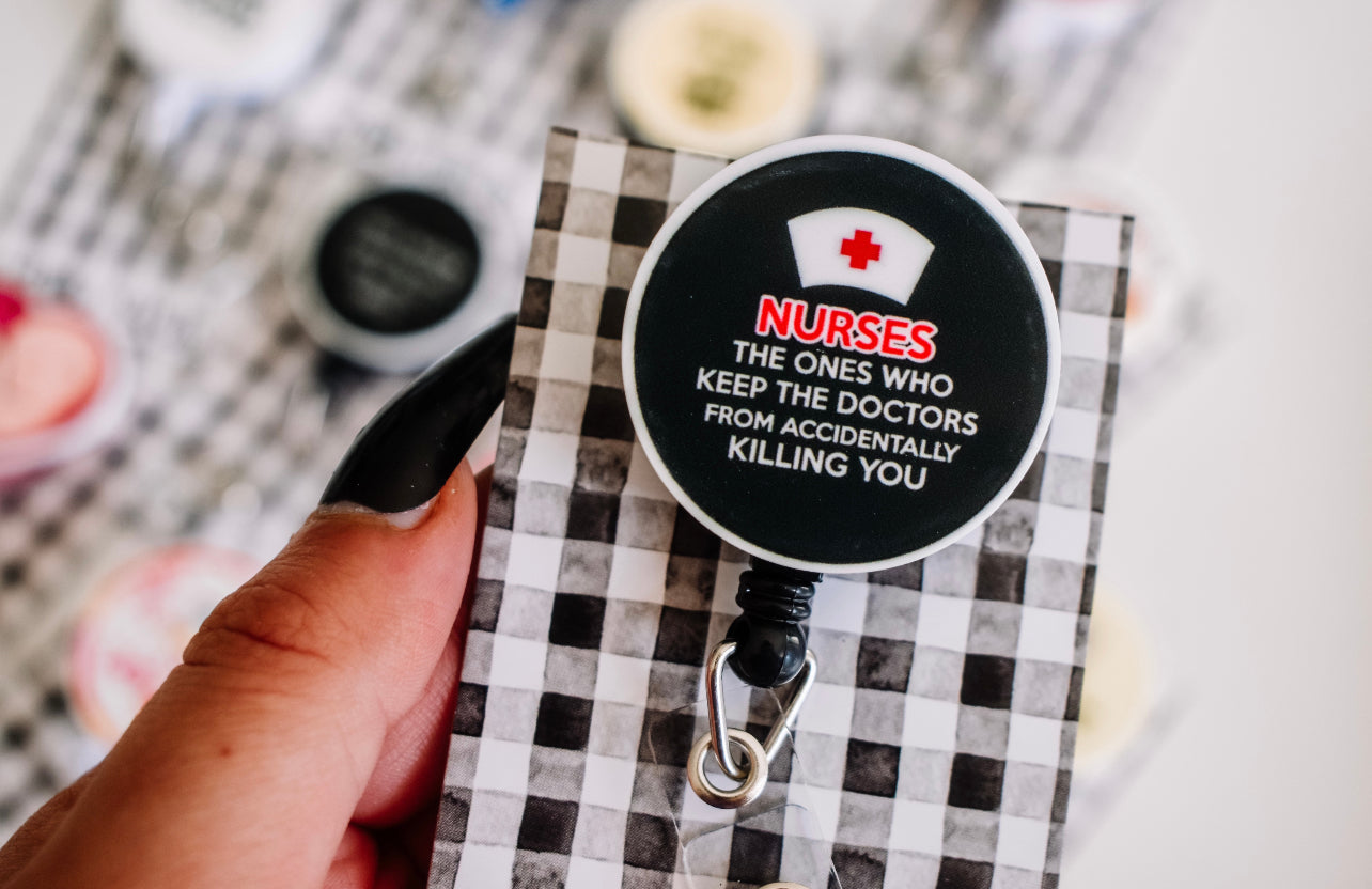 Nurses save lives Badge reel