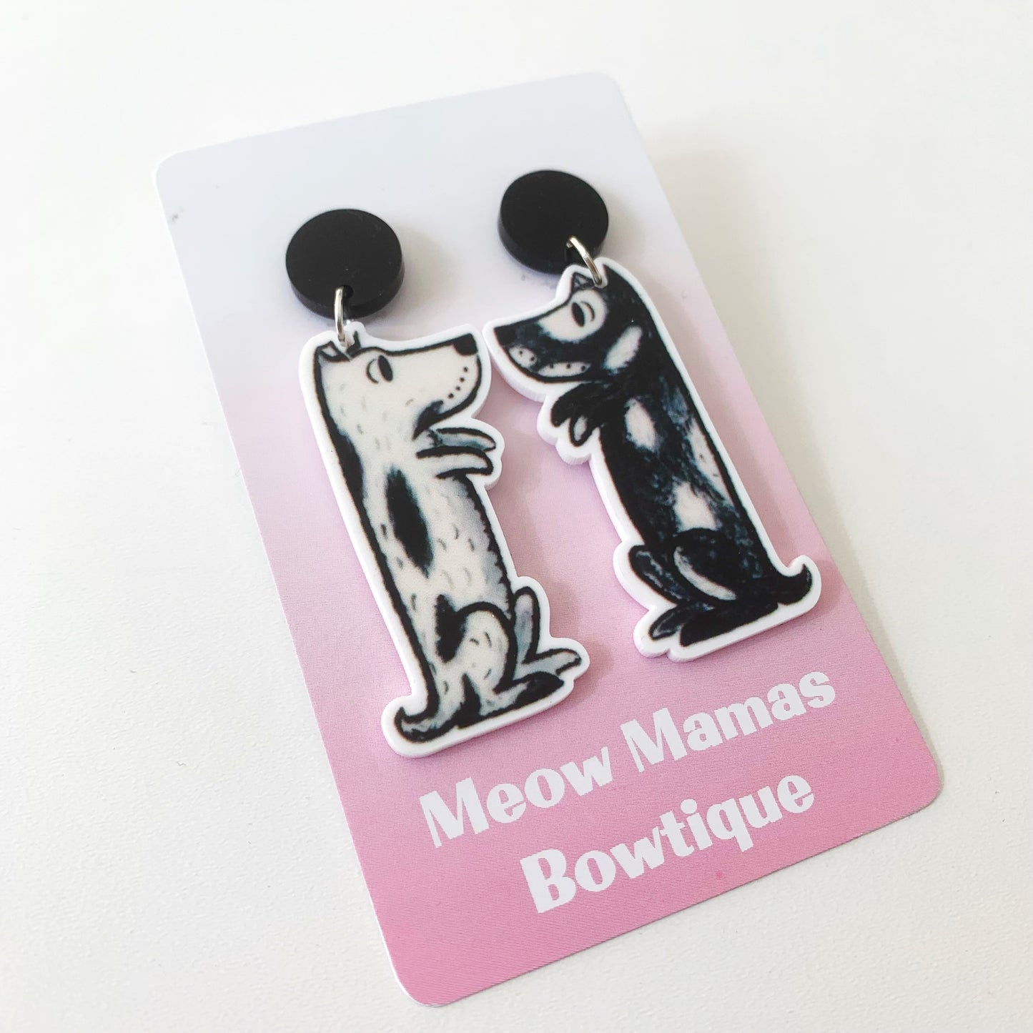 Harry the dirty dog dangle earrings