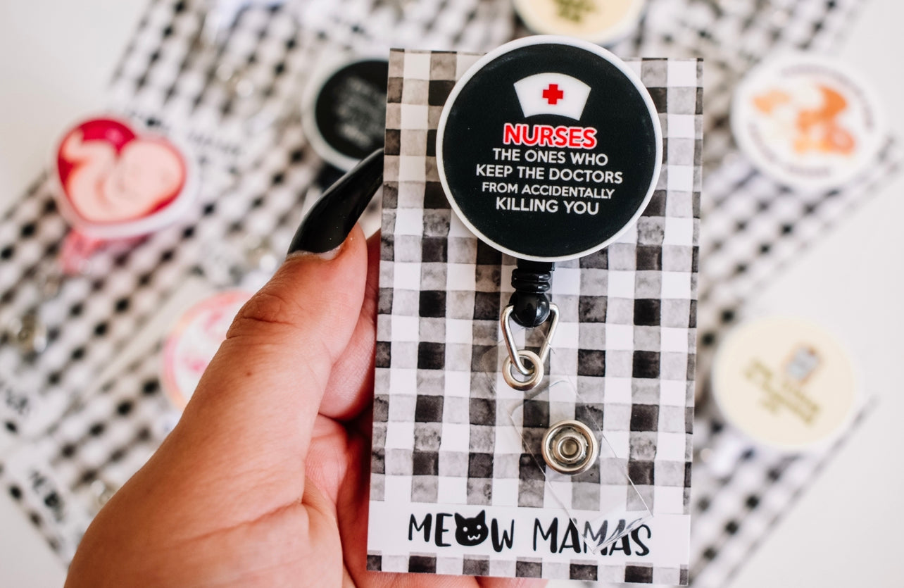 Nurses save lives Badge reel