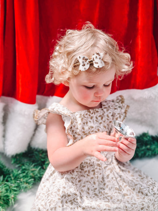 Simple Gingerbread petite bow