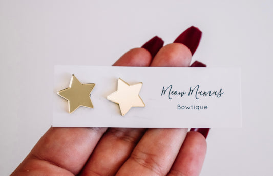 Star studs GOLD MIRROR