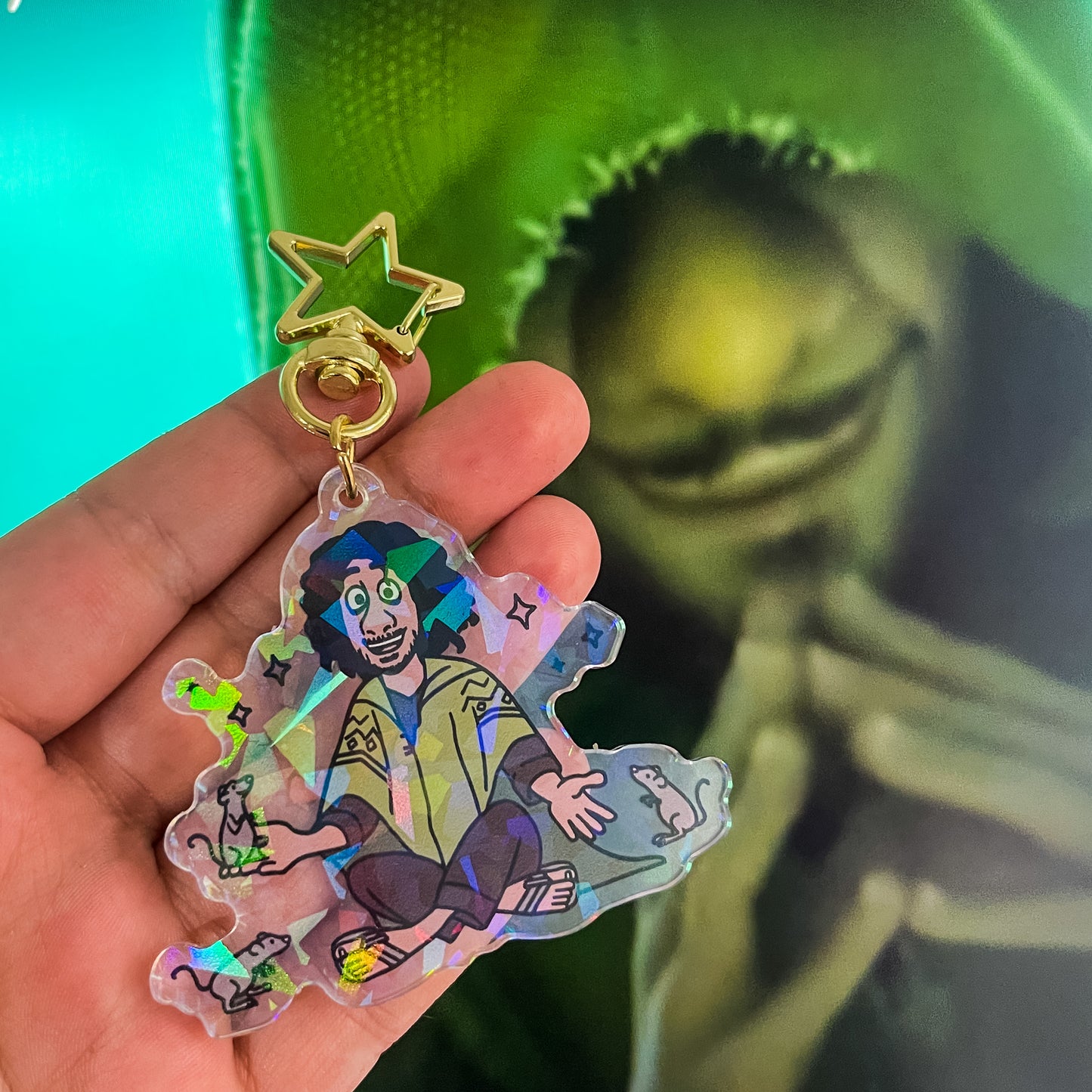 Tio Bruno holographic acrylic keychain