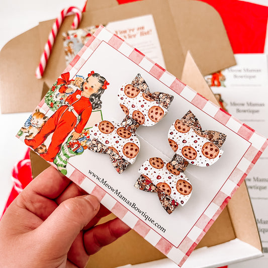 Cookies for Santa pigtail set