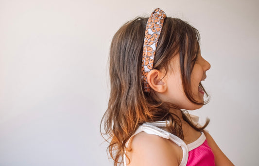 Hot cross bun Top Knot hard headband