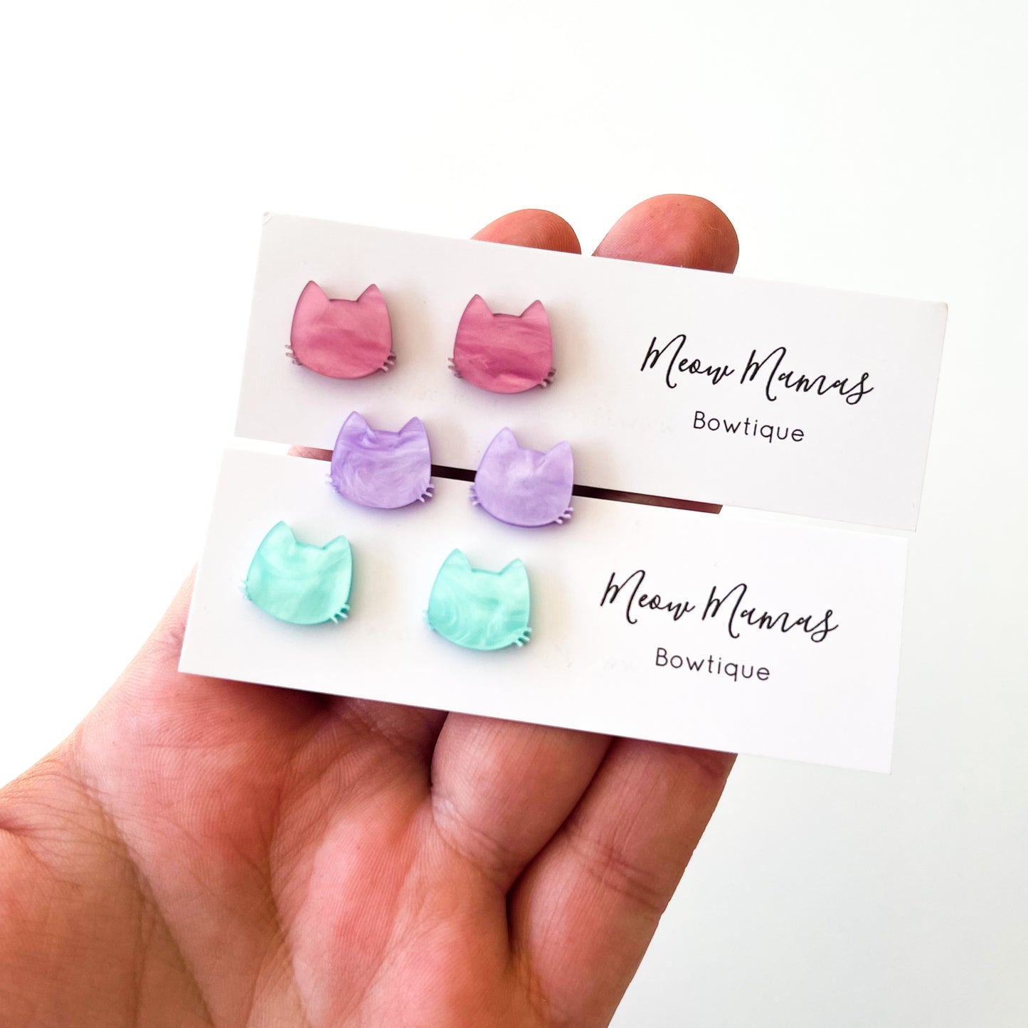 cat head studs AQUA