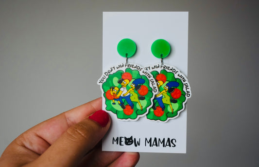 Anti salad dangle earrings