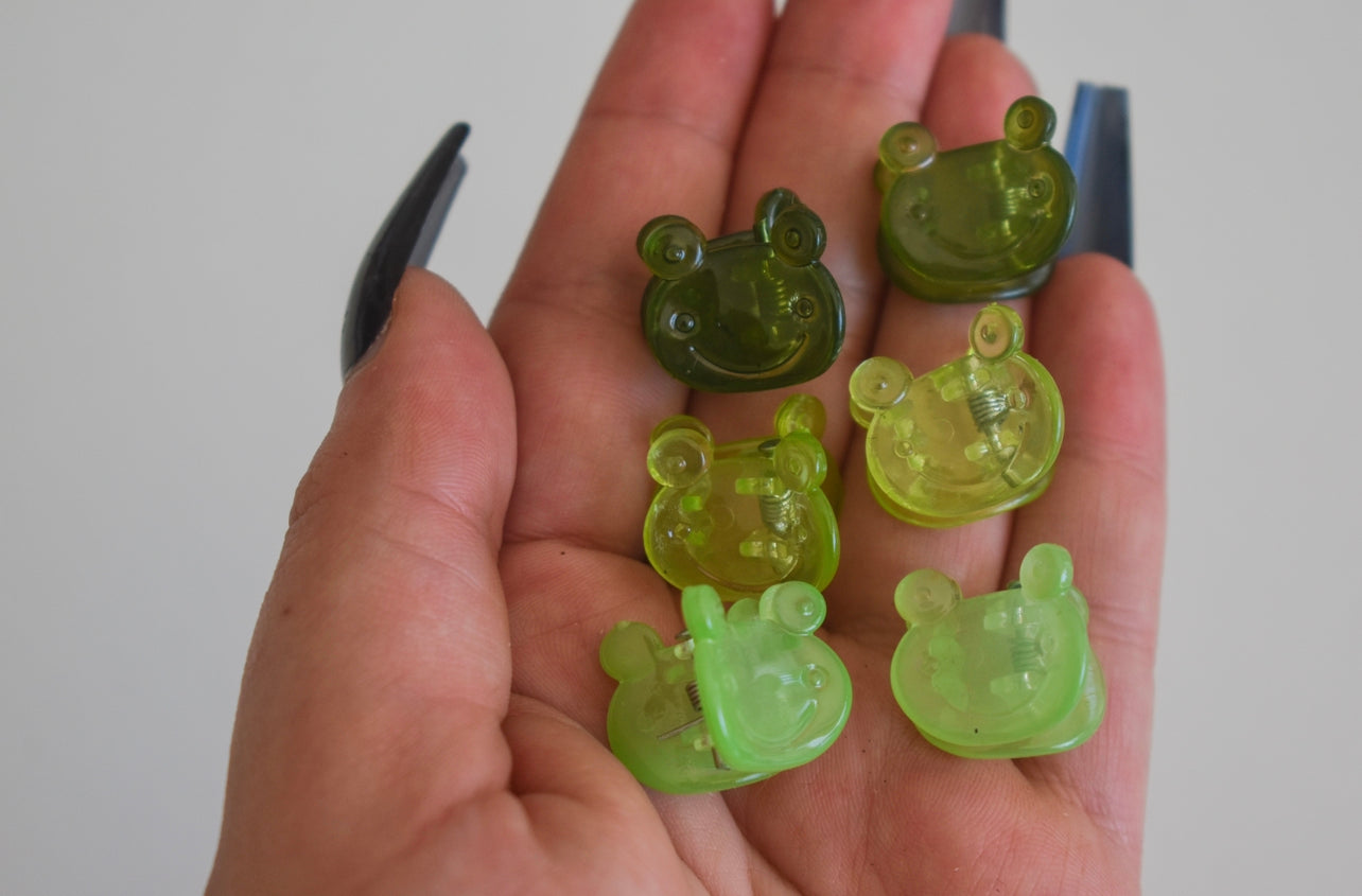 Froggy mini claw clips