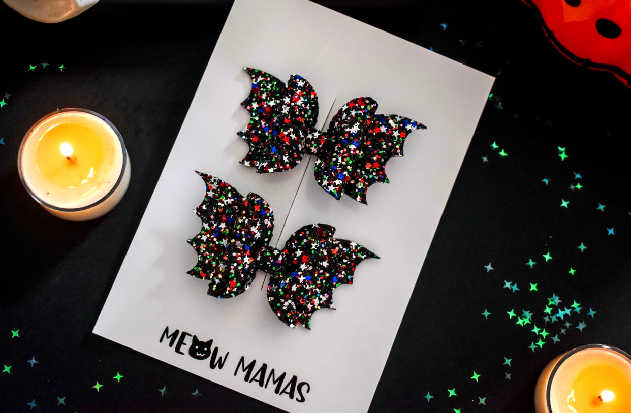 Starry night bat pigtails