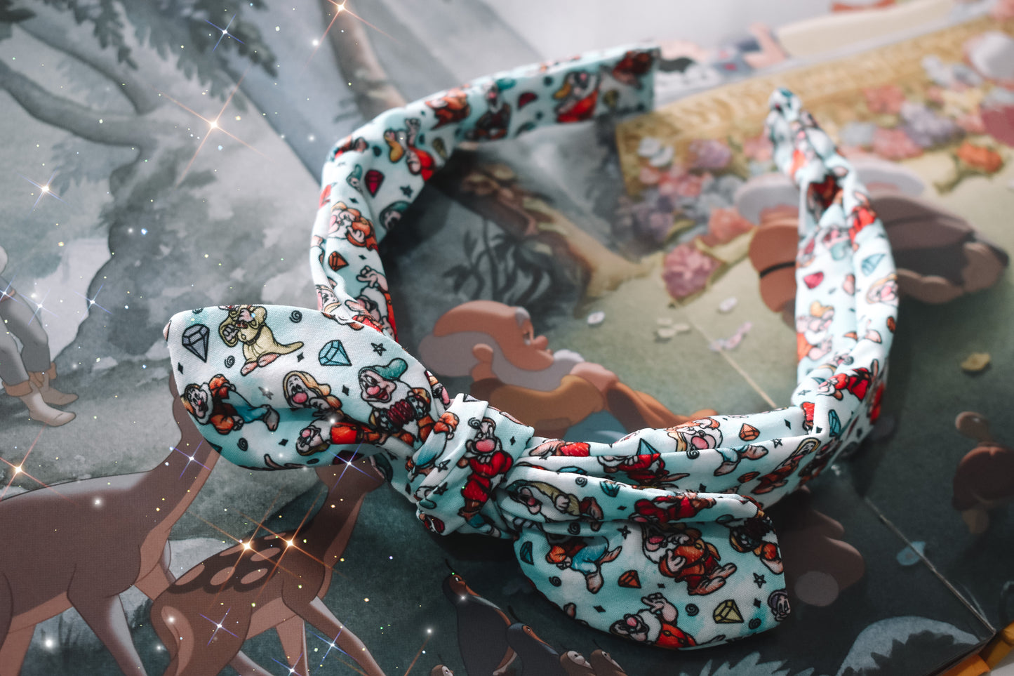 Diamond Mine Dwarfs Twist Knot hard headband