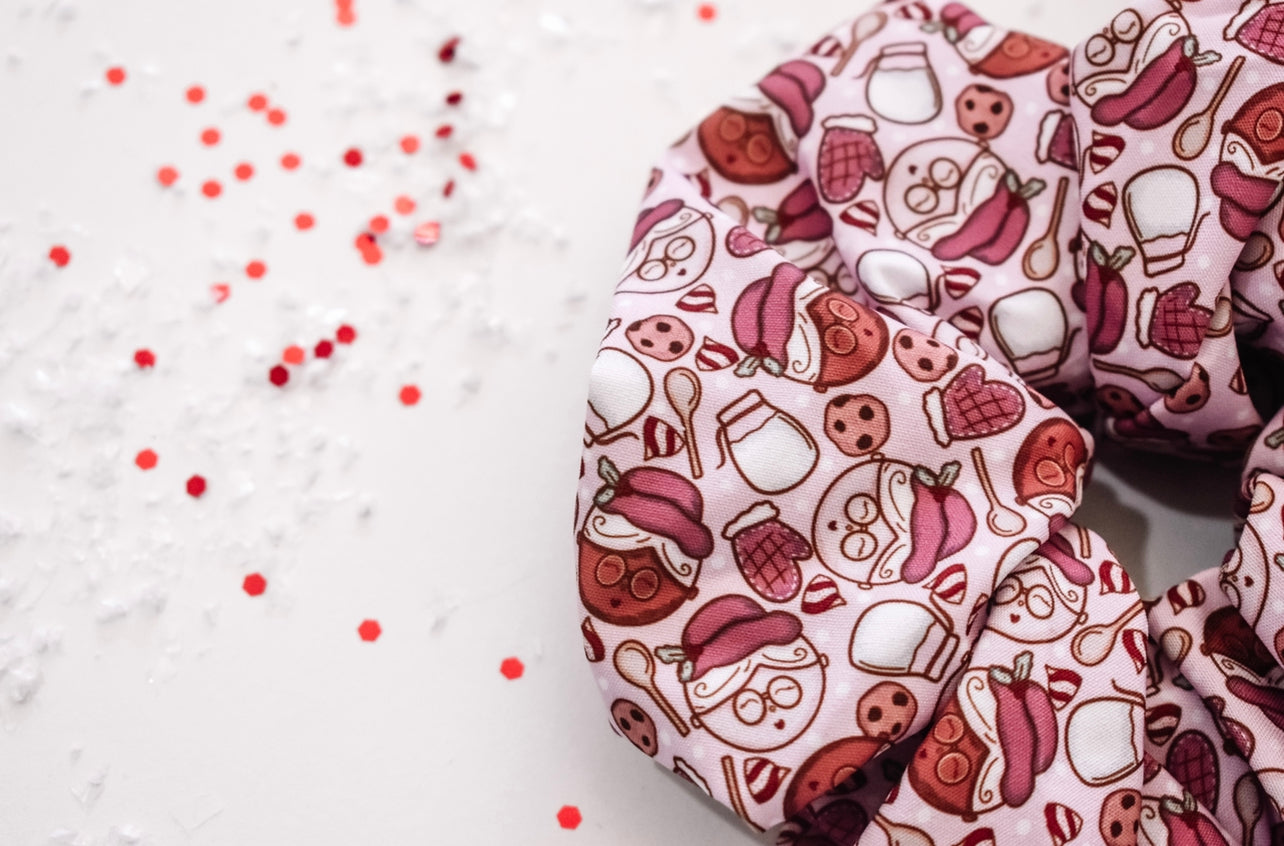 Mrs claus cookies scrunchie