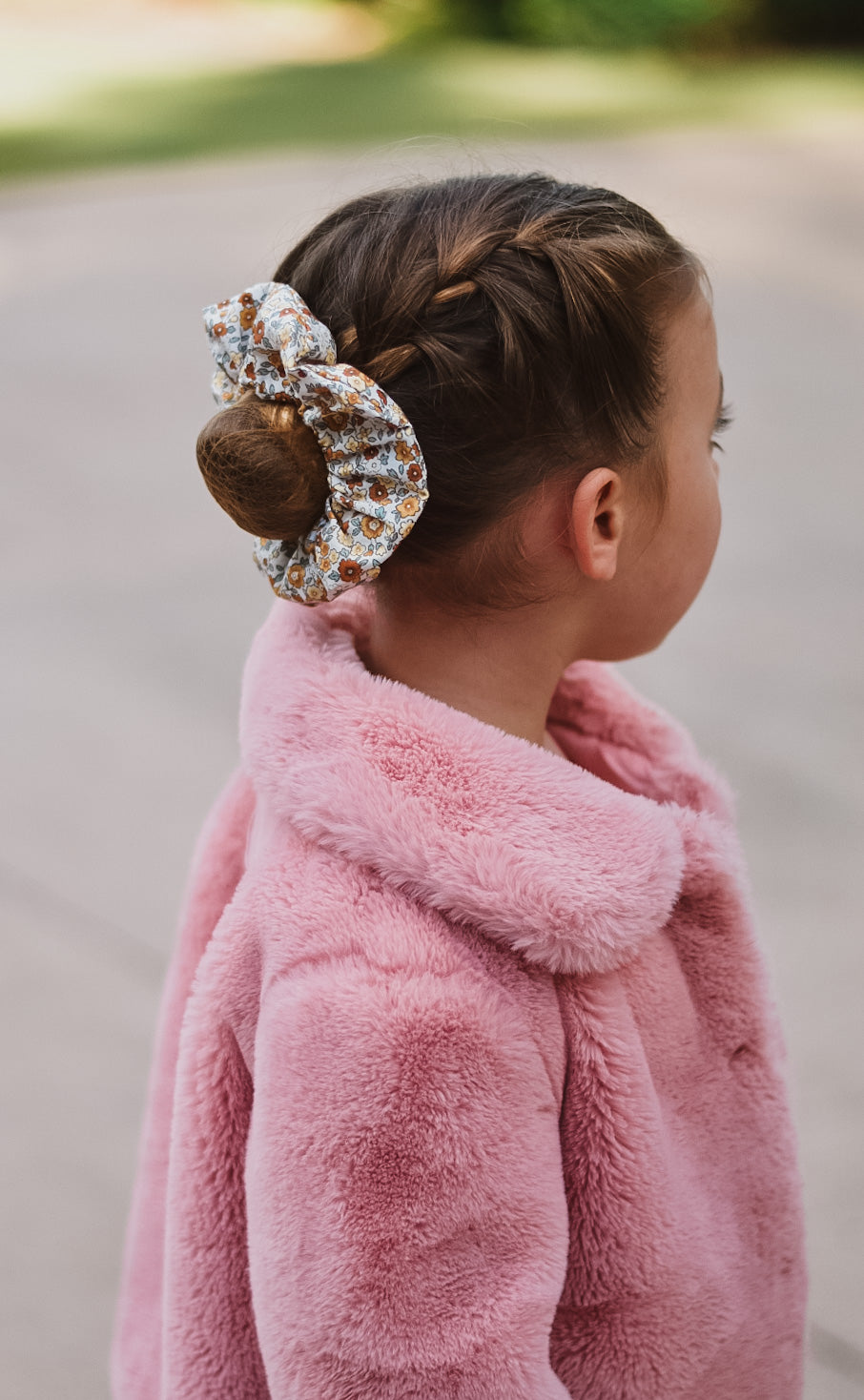 Libby honey floral scrunchie