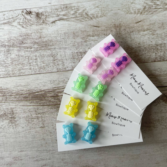 Cursed Gummy bear studs