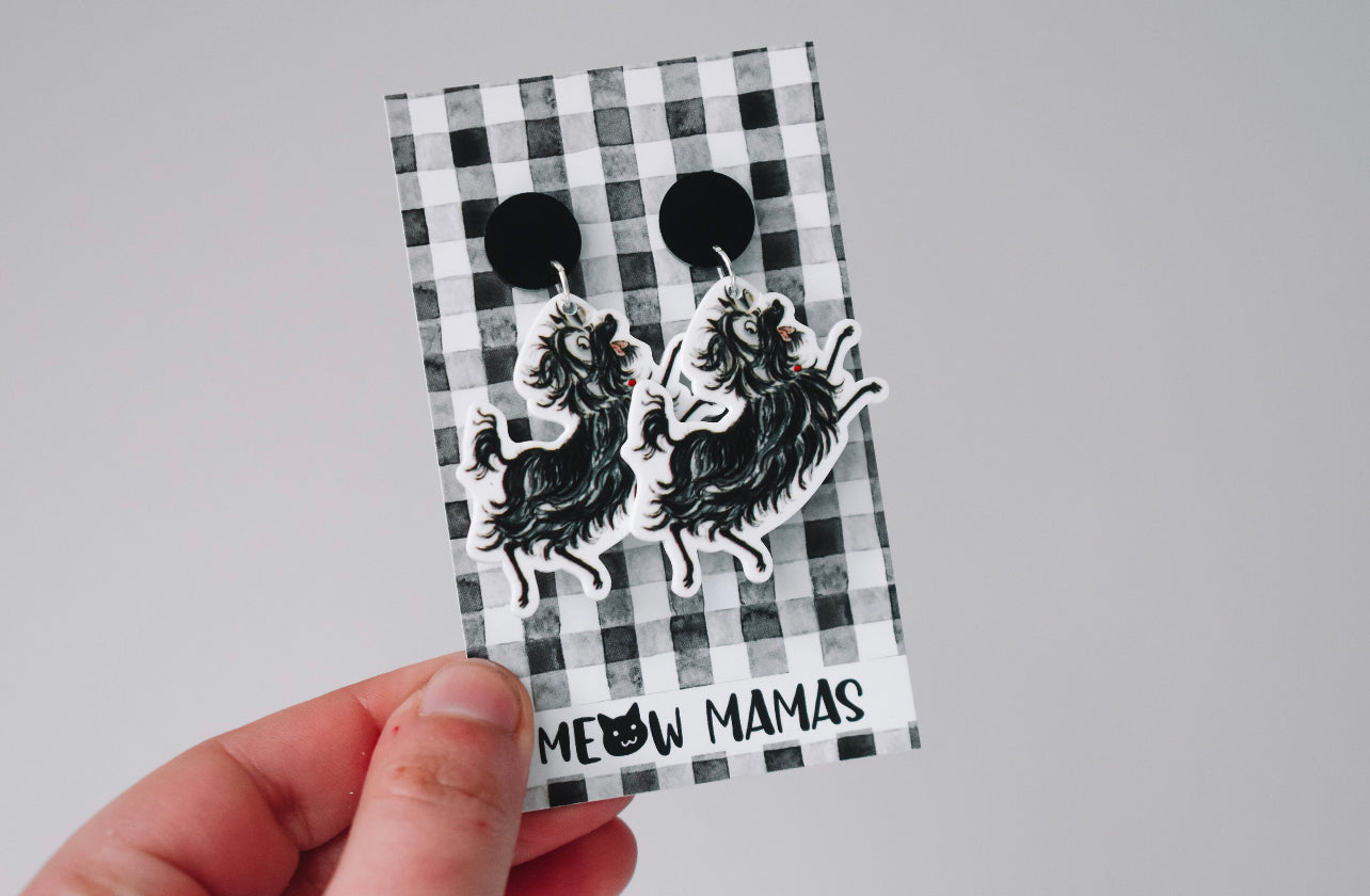 Hairy mc clary dangle earrings