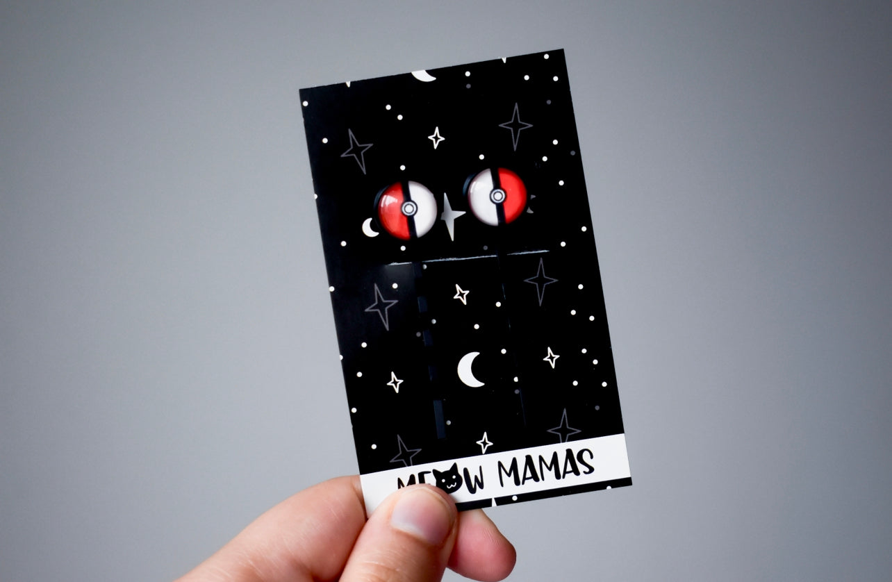 Pokeball Bobby pin set