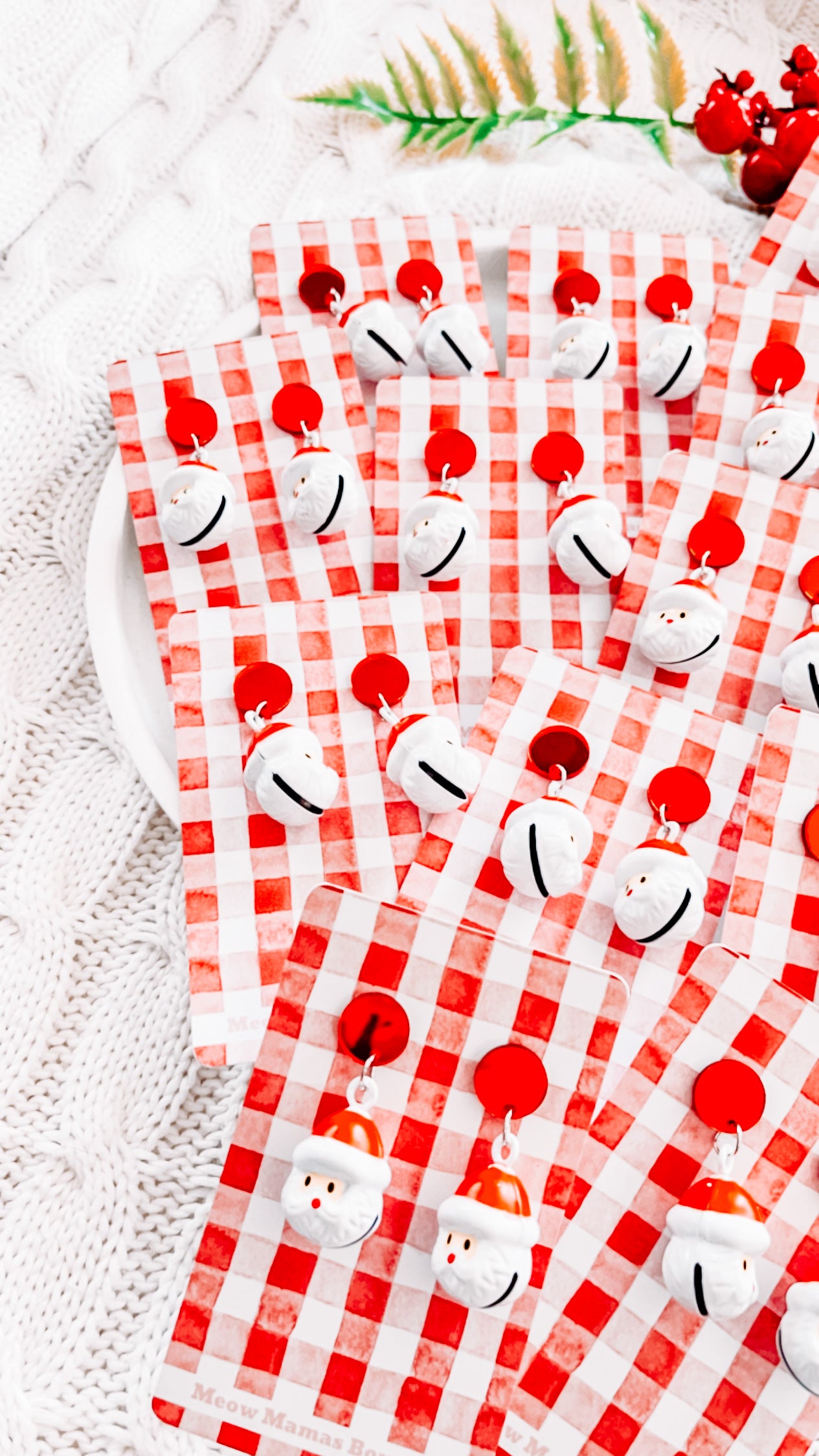 Jingle Santa earrings
