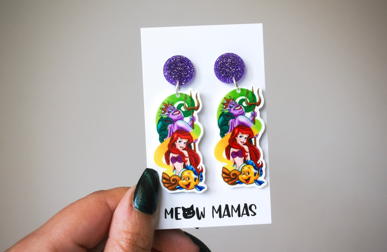 Part of your world dangle earrings