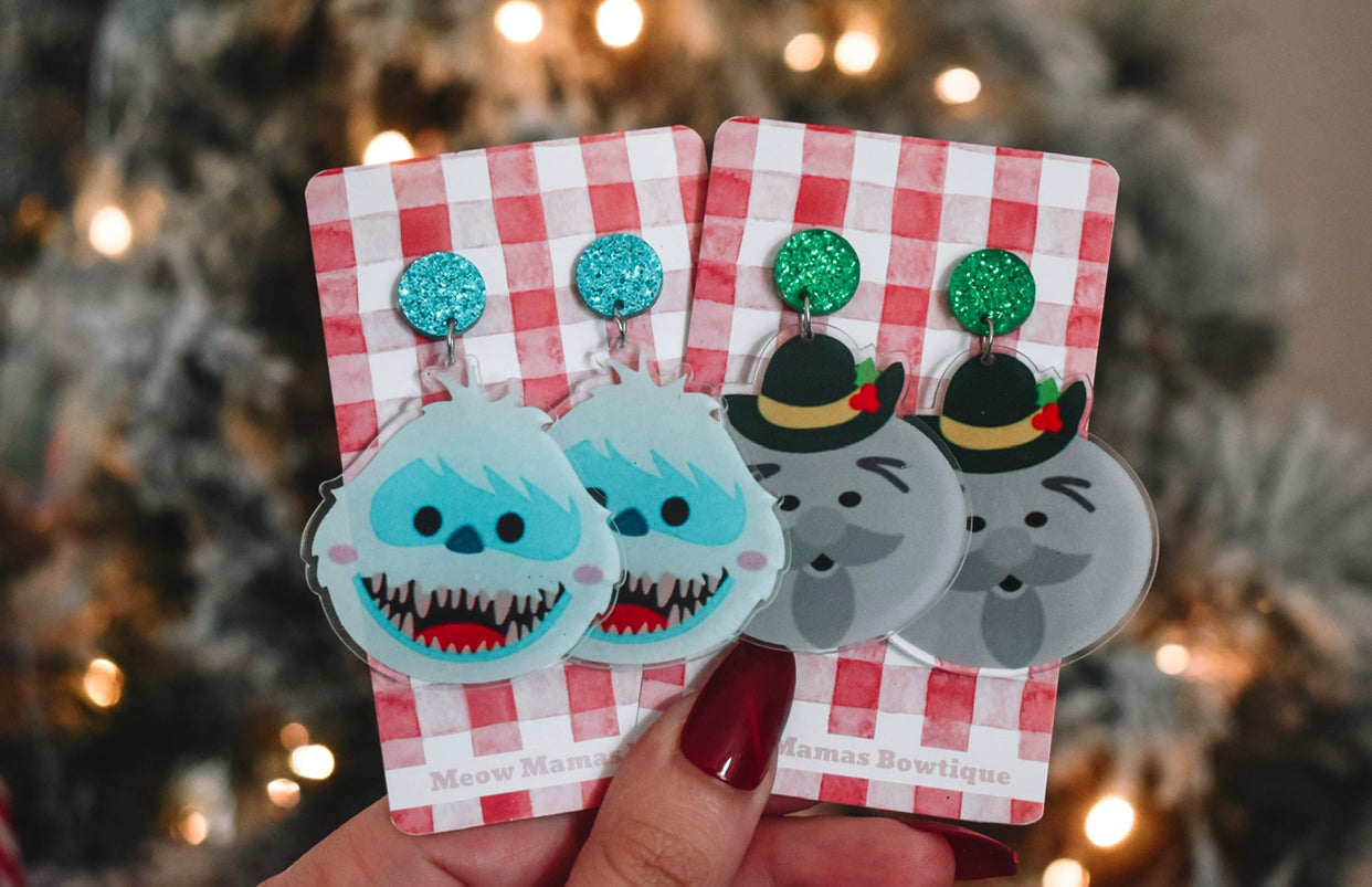 Abominable snowman dangles